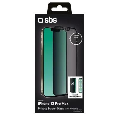SBS - Tvrdené sklo Privacy pre iPhone 13 Pro Max, transparentná
