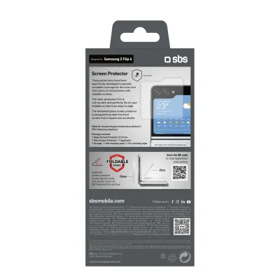 SBS - Ochranná fólia pre Samsung Galaxy Z Flip6/7 FE, číra