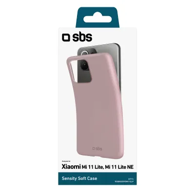 SBS - Puzdro Sensity pre Xiaomi Mi 11 Lite/Mi 11 Lite NE, ružová