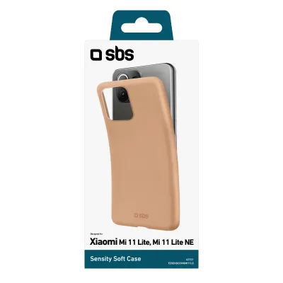 SBS - Puzdro Sensity pre Xiaomi Mi 11 Lite/Mi 11 Lite NE, salmon