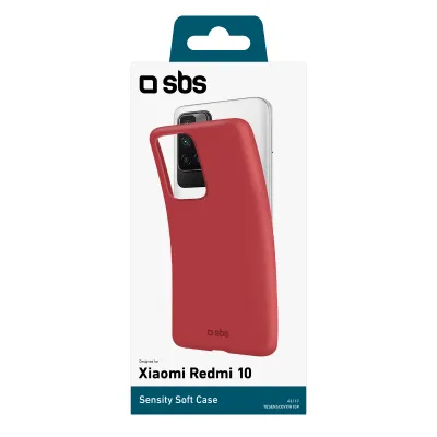 SBS - Puzdro Sensity pre Xiaomi Redmi 10, červená