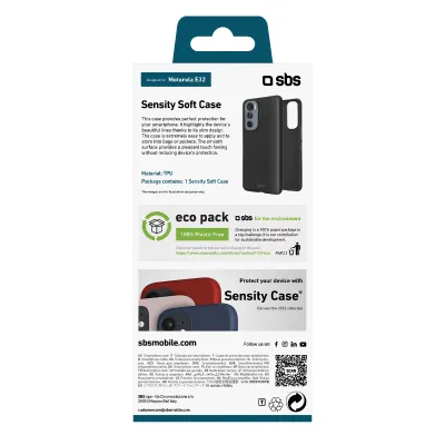 SBS - Puzdro Sensity pre Motorola Moto E32/E32s, čierna