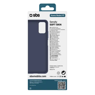 SBS - Puzdro Sensity pre Xiaomi Redmi 9T/Poco M3, modrá