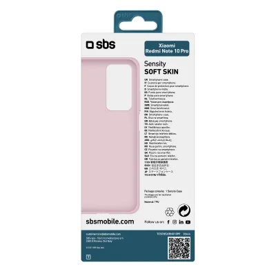 SBS - Puzdro Sensity pre Xiaomi Redmi Note 10 Pro, ružová