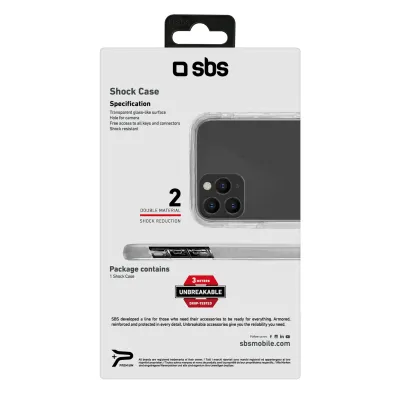 SBS - Puzdro Antishock pre iPhone 11 Pro, transparentná