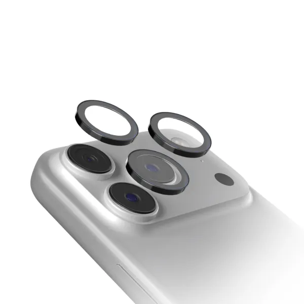 SBS - Ochranný kryt objektívu Single s aplikátorom pre iPhone 17 Pro/17 Pro Max, čierna