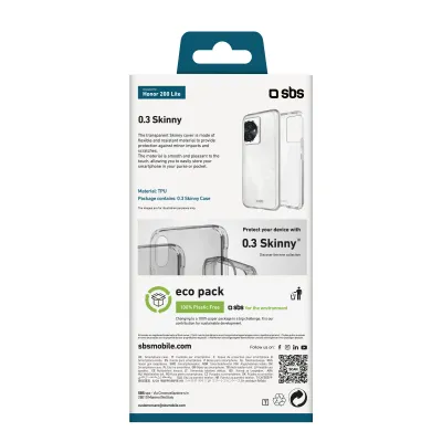SBS - Puzdro Skinny pre Honor 200 Lite, transparentná