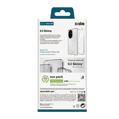 SBS - Puzdro Skinny pre Honor 200, transparentná