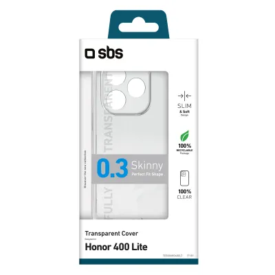 SBS - Puzdro Skinny pre Honor 400 Lite, transparentná