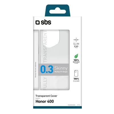 SBS - Puzdro Skinny pre Honor 400, transparentná