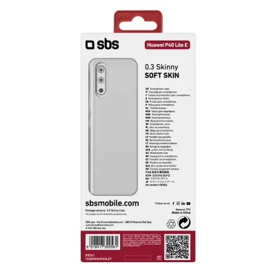 SBS - Puzdro Skinny pre Huawei P40 Lite E, transparentná