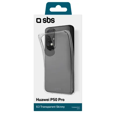 SBS - Puzdro Skinny pre Huawei P50 Pro, transparentná