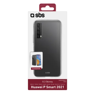 SBS - Puzdro Skinny pre Huawei P Smart 2021, transparentná