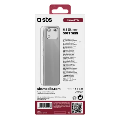 SBS - Puzdro Skinny pre Huawei Y5p, transparentná
