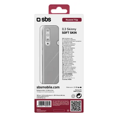SBS - Puzdro Skinny pre Huawei Y6p, transparentná