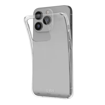 SBS - Puzdro Skinny pre iPhone 14 Pro, transparentná
