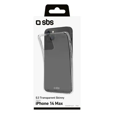 SBS - Puzdro Skinny pre iPhone 14 Plus, transparentná