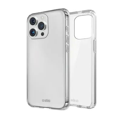 SBS - Puzdro Skinny pre iPhone 15 Pro, transparentná