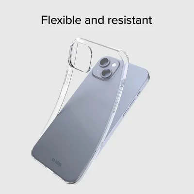 SBS - Puzdro Skinny pre iPhone 15 Plus, transparentná