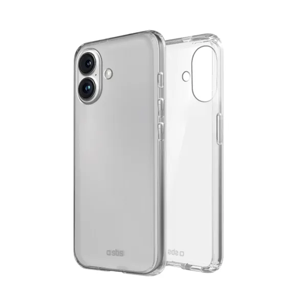 SBS - Puzdro Skinny pre iPhone 16 Plus, transparentná