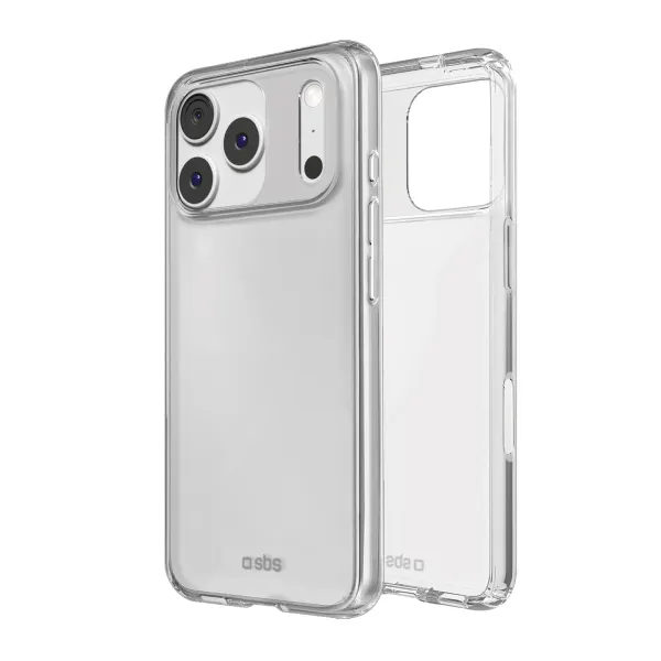 SBS - Puzdro Skinny pre iPhone 17 Pro, transparentná