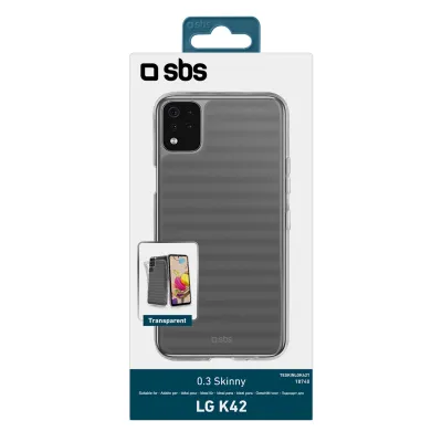 SBS - Puzdro Skinny pre LG K42, transparentná