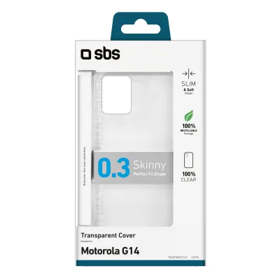 SBS - Puzdro Skinny pre Motorola Moto G14, transparentná