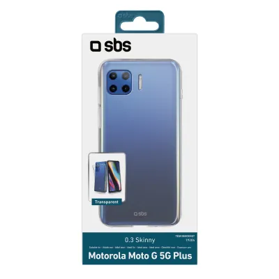 SBS - Puzdro Skinny pre Motorola Moto G 5G Plus, transparentná