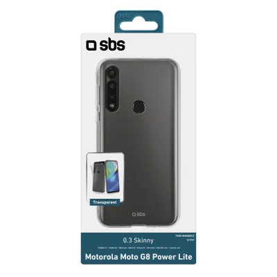 SBS - Puzdro Skinny pre Motorola Moto G8 Power Lite, transparentná
