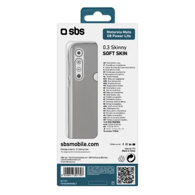 SBS - Puzdro Skinny pre Motorola Moto G8 Power Lite, transparentná