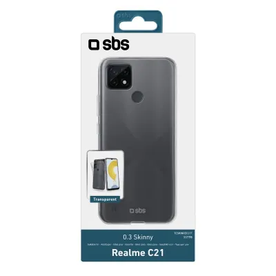 SBS - Puzdro Skinny pre Realme C21, transparentná