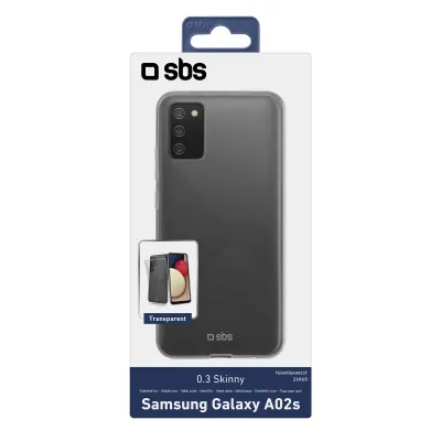 SBS - Puzdro Skinny pre Samsung Galaxy A02s, transparentná