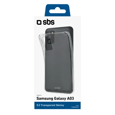 SBS - Puzdro Skinny pre Samsung Galaxy A03, transparentná