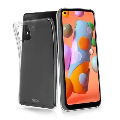SBS - Puzdro Skinny pre Samsung Galaxy A12, transparentná