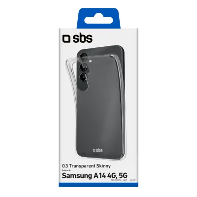 SBS - Puzdro Skinny pre Samsung Galaxy A14 4G/A14 5G, transparentná