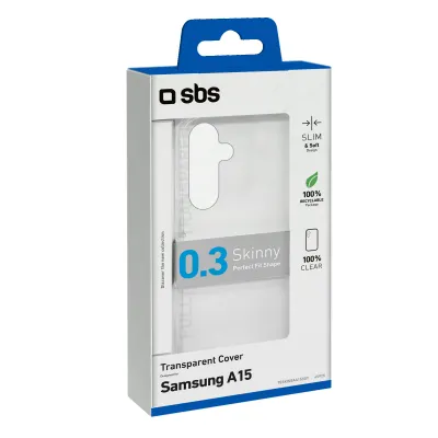 SBS - Puzdro Skinny pre Samsung Galaxy A15 5G, transparentná