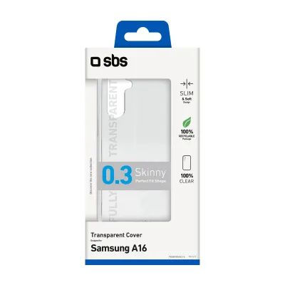 SBS - Puzdro Skinny pre Samsung Galaxy A16, transparentná