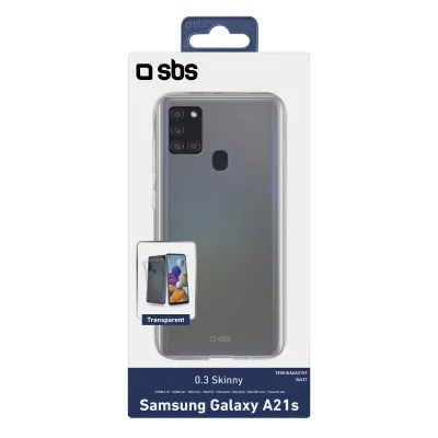 SBS - Puzdro Skinny pre Samsung Galaxy A21s, transparentná