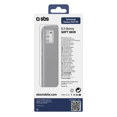 SBS - Puzdro Skinny pre Samsung Galaxy A42 5G, transparentná