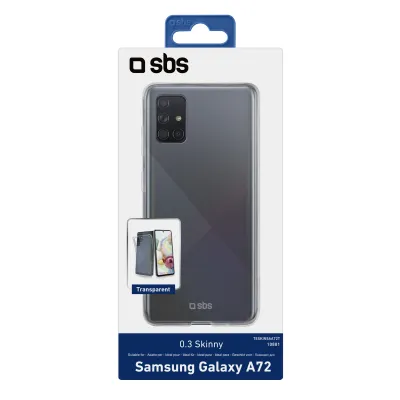SBS - Puzdro Skinny pre Samsung Galaxy A72, transparentná