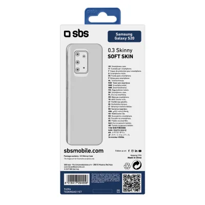 SBS - Puzdro Skinny pre Samsung Galaxy S20, transparentná