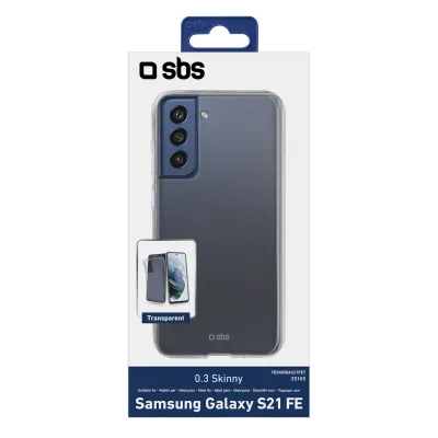 SBS - Puzdro Skinny pre Samsung Galaxy S21 FE, transparentná