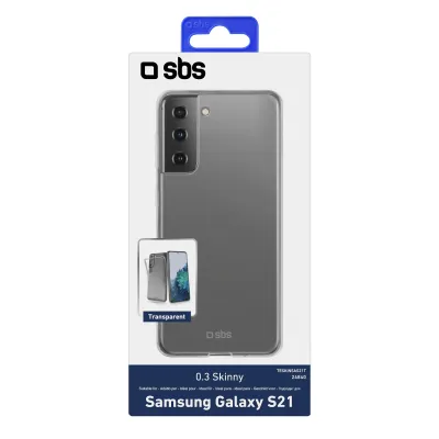 SBS - Puzdro Skinny pre Samsung Galaxy S21, transparentná