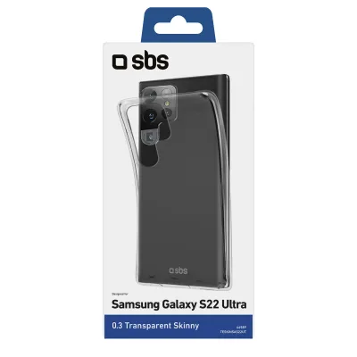SBS - Puzdro Skinny pre Samsung Galaxy S22 Ultra, transparentná