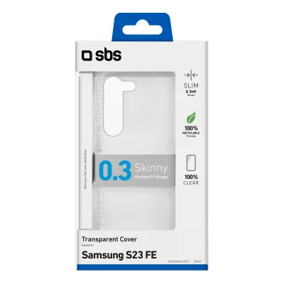 SBS - Puzdro Skinny pre Samsung Galaxy S23 FE, transparentná