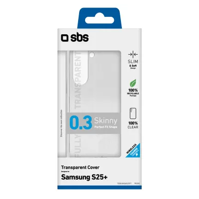 SBS - Puzdro Skinny pre Samsung Galaxy S25+, transparentná