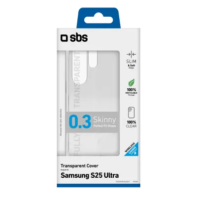 SBS - Puzdro Skinny pre Samsung Galaxy S25 Ultra, transparentná