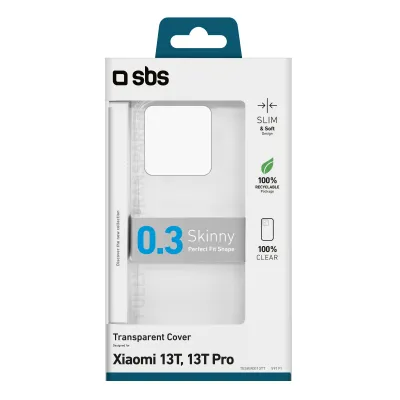 SBS - Puzdro Skinny pre Xiaomi 13T/13T Pro, transparentná