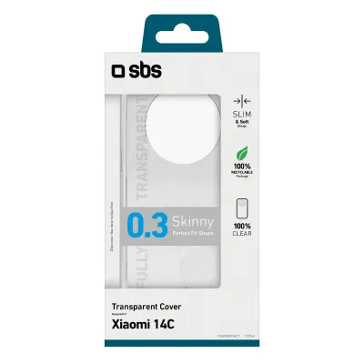 SBS - Puzdro Skinny pre Xiaomi Redmi 14C, transparentná
