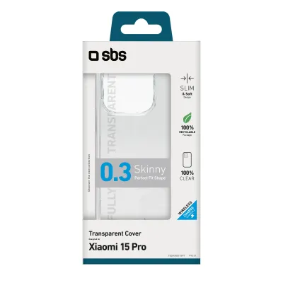 SBS - Puzdro Skinny pre Xiaomi 15 Pro, transparentná